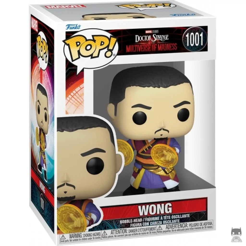 Wong Funko Pop! figure in its box