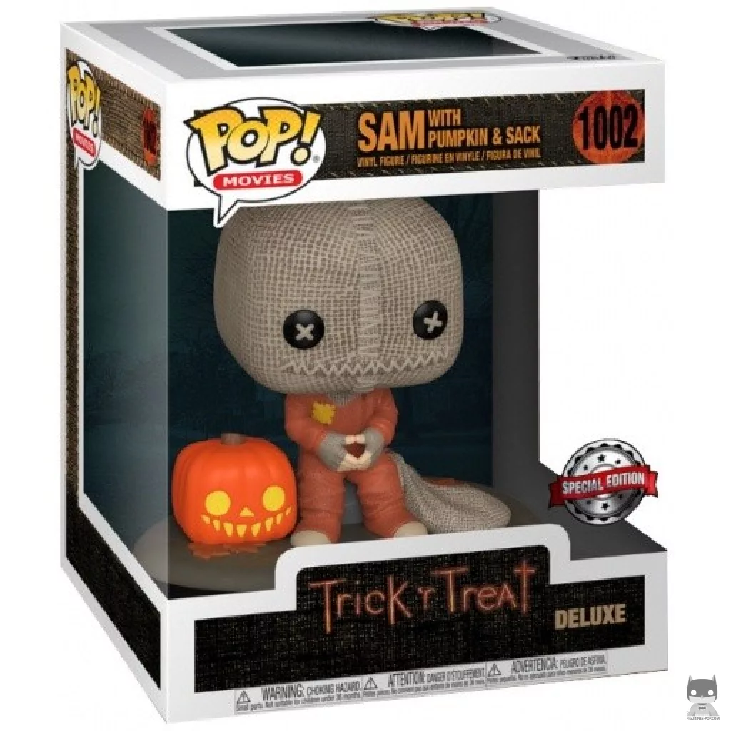 Sam with Pumpkin and Sack Funko Pop! figure in its box