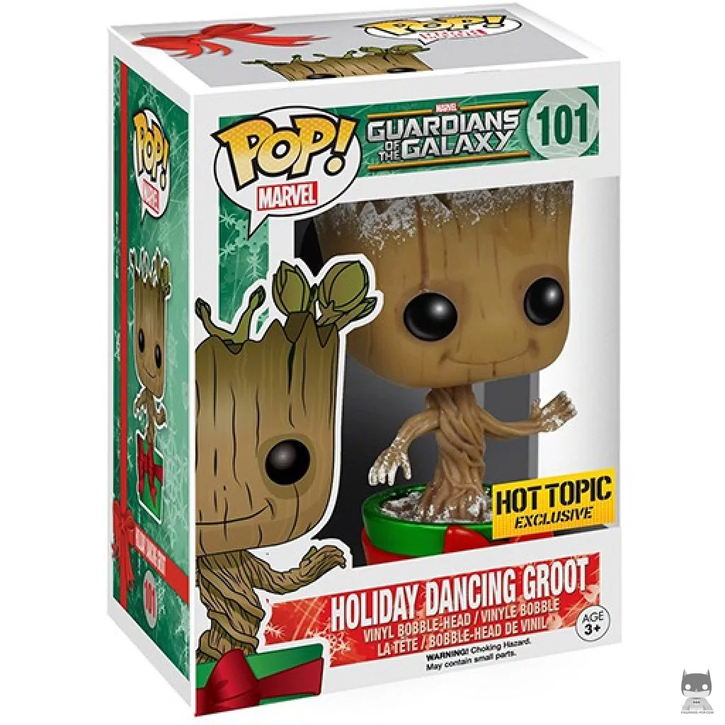 Groot (Holiday) (Metallic) Funko Pop! figure in its box