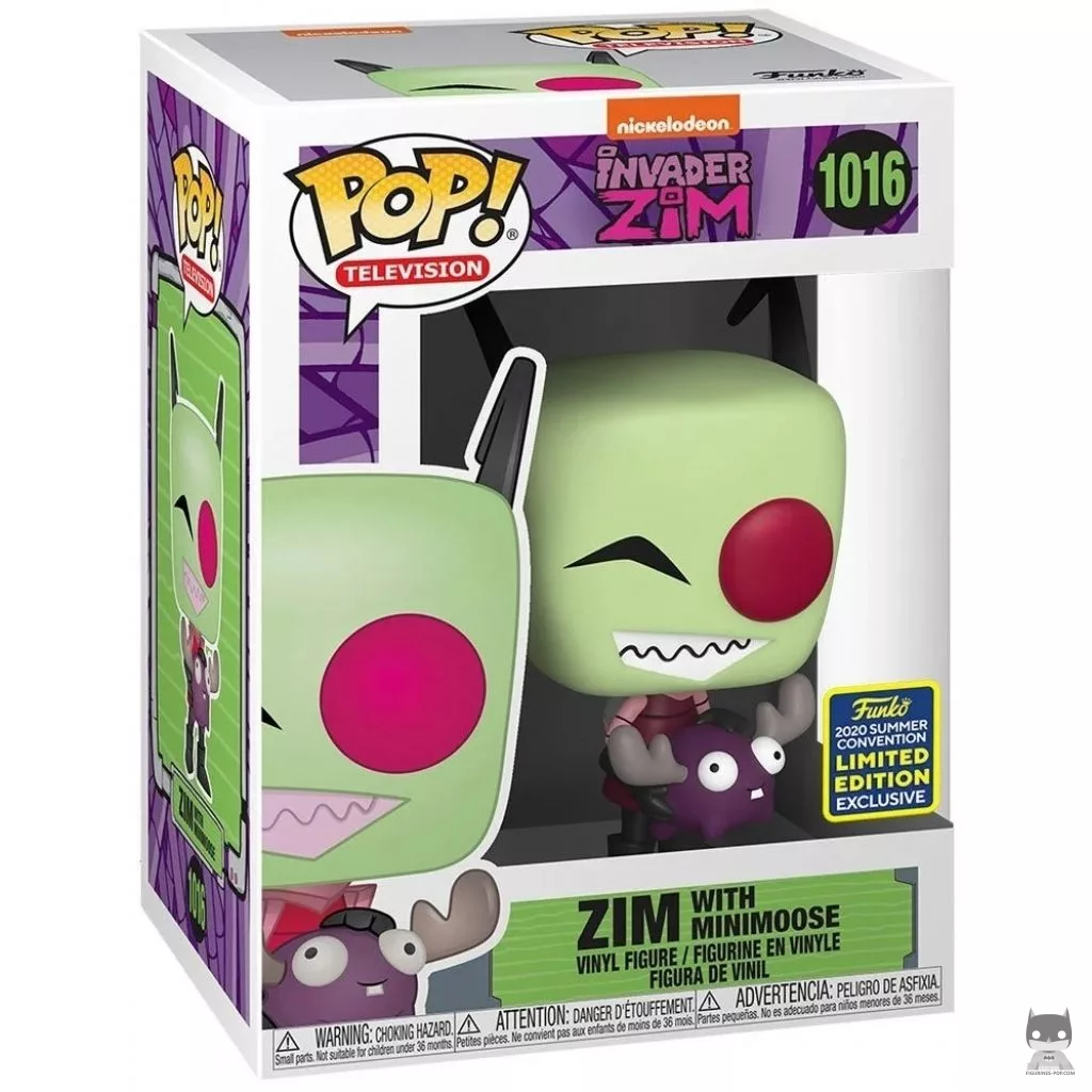 Zim with Minimoose Funko Pop! figure in its box