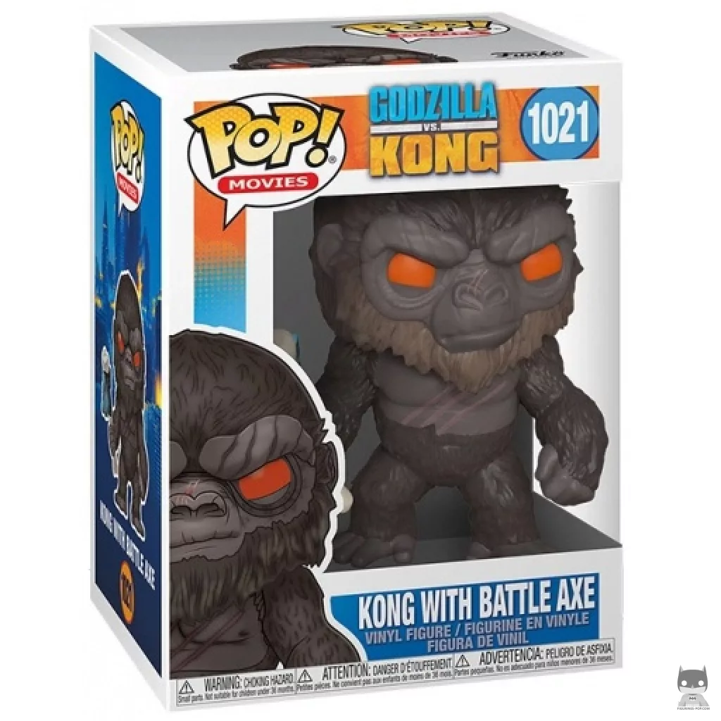 Kong with Battle Axe Funko Pop! figure in its box