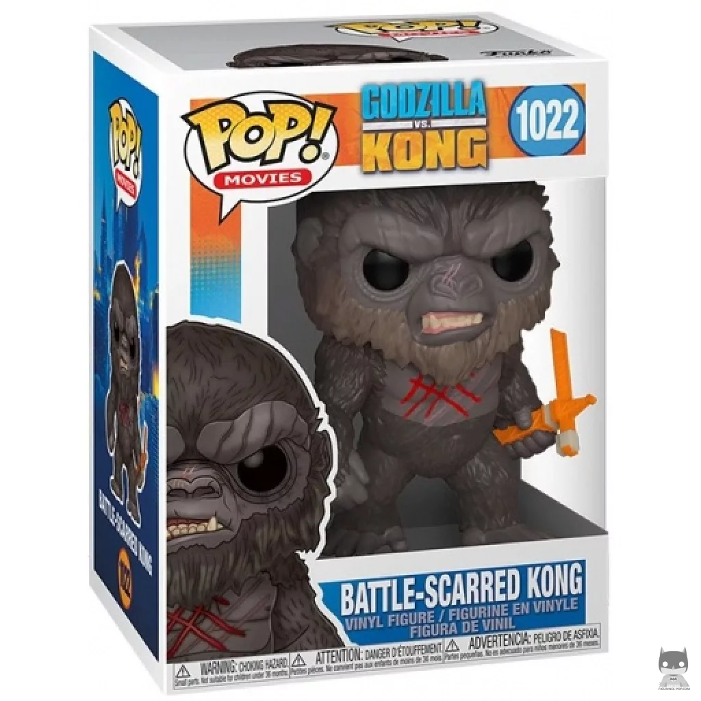 Battle-Scarred Kong Funko Pop! figure in its box