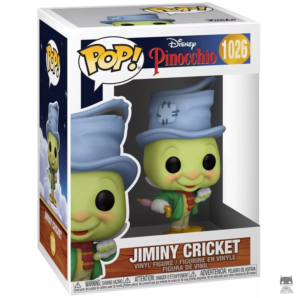 Jiminy Cricket Funko Pop! figure in its box