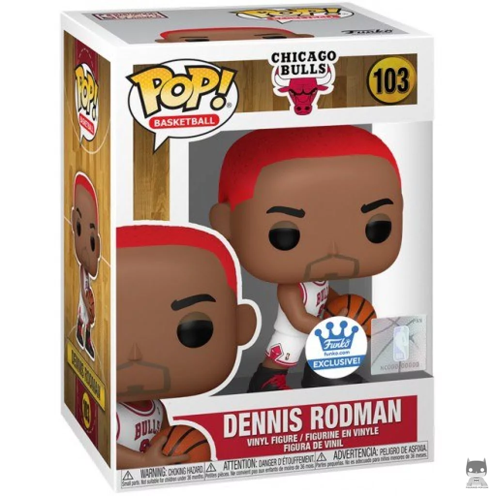Dennis Rodman (Red Hair) Funko Pop! figure in its box