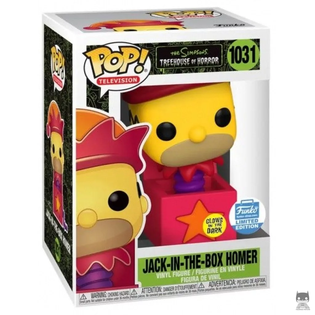 Homer Simpson (Glow in the Dark) Funko Pop! figure in its box