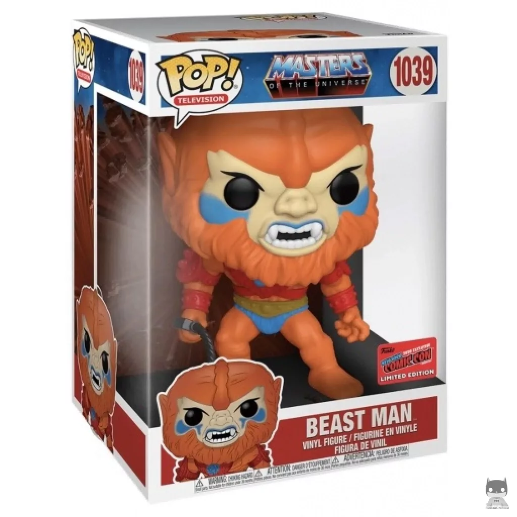 Beast Man (Supersized) Funko Pop! figure in its box