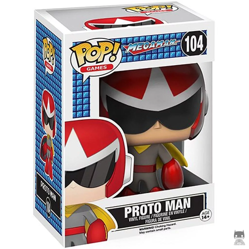 Proto Man Funko Pop! figure in its box