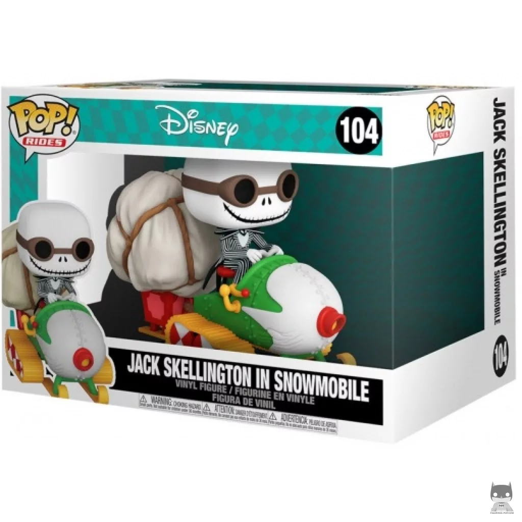 Jack Skellington in Snowmobile Funko Pop! figure in its box