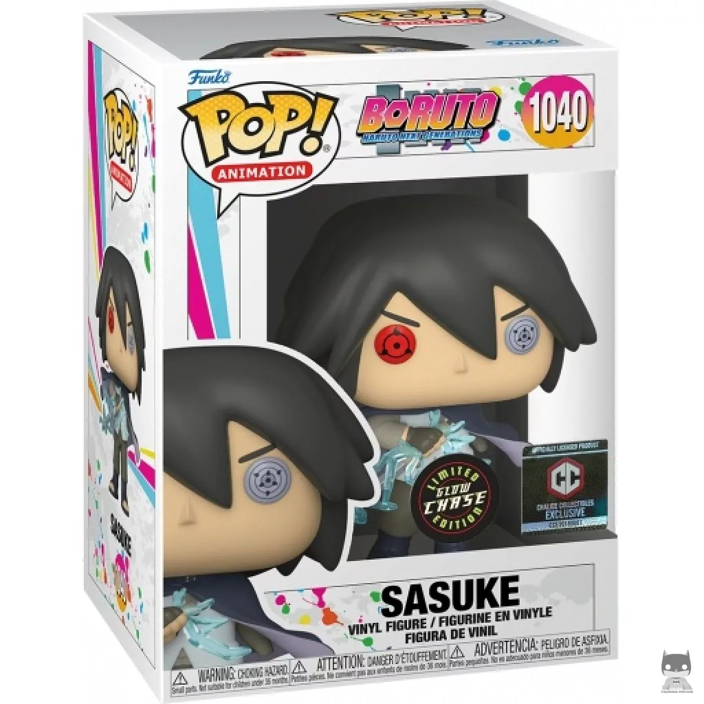 Sasuke (Chase & Glow in the Dark) Funko Pop! figure in its box