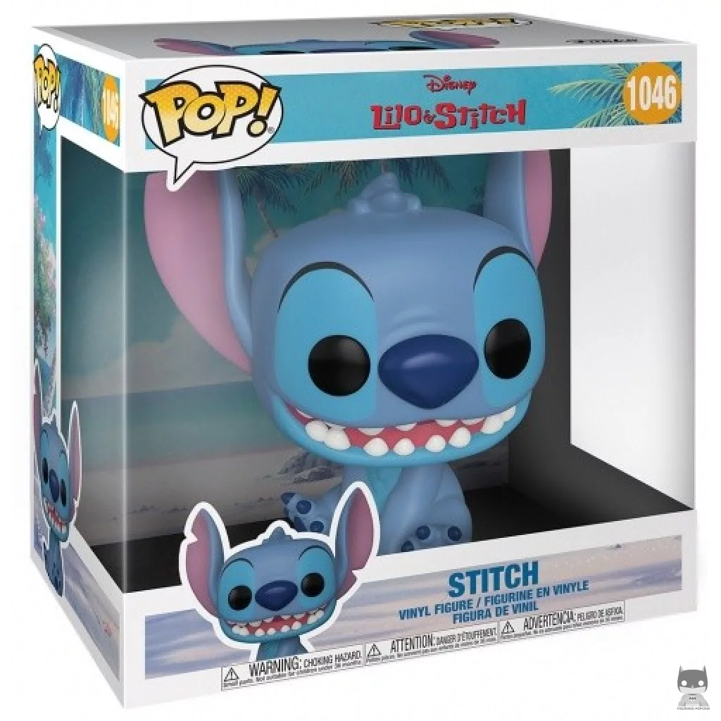 Stitch (Supersized) Funko Pop! figure in its box