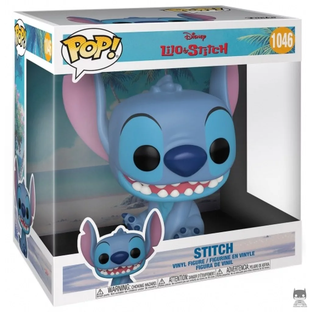 Stitch (Supersized) Funko Pop! figure in its box