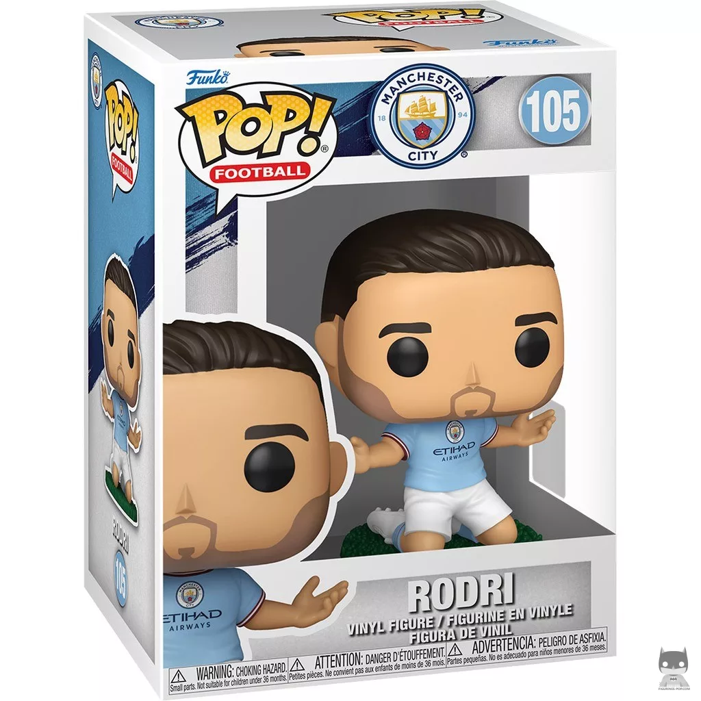 Rodri (Manchester City) Funko Pop! figure in its box
