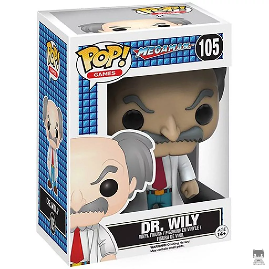 Dr. Wily Funko Pop! figure in its box