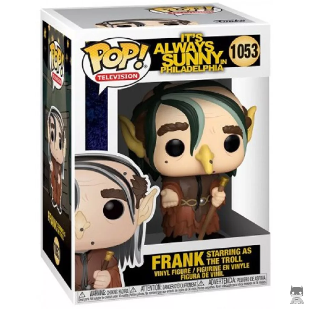 Frank Starring as the Troll Funko Pop! figure in its box