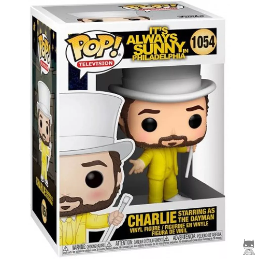 Charlie Starring as the Dayman Funko Pop! figure in its box