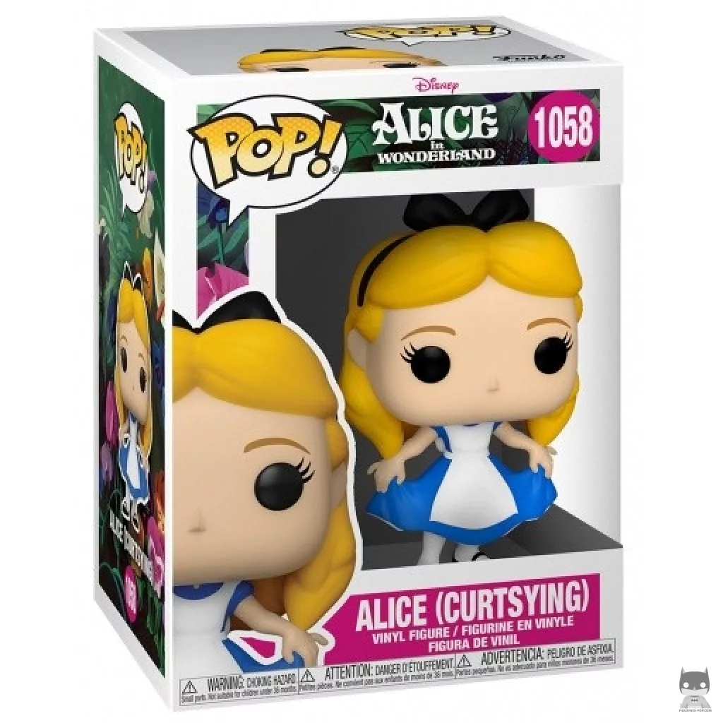Alice Curtsying Funko Pop! figure in its box
