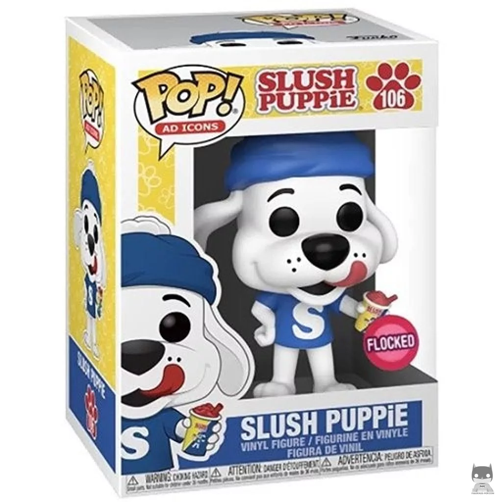 Slush Puppie (Flocked) Funko Pop! figure in its box