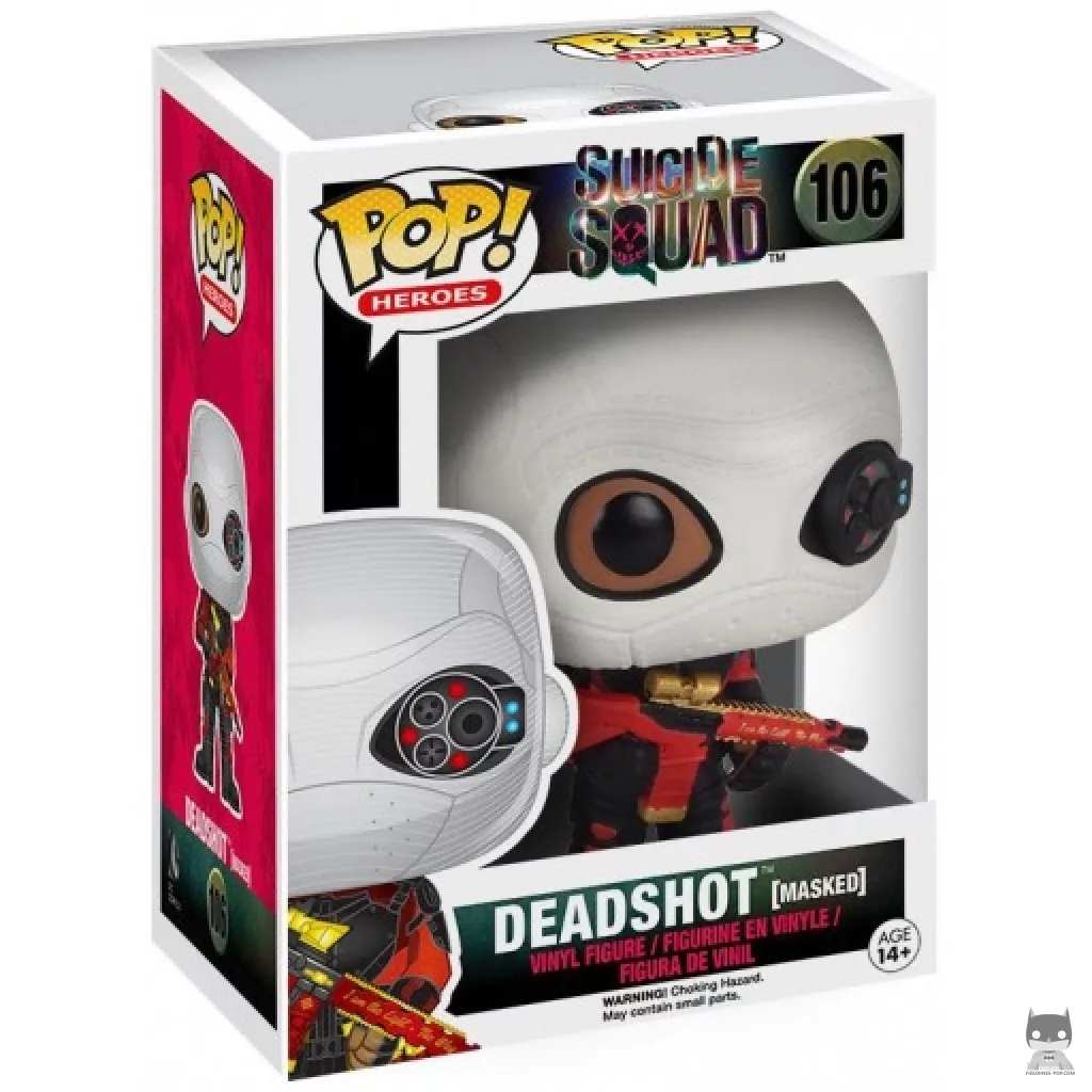 Deadshot Masked Funko Pop! figure in its box