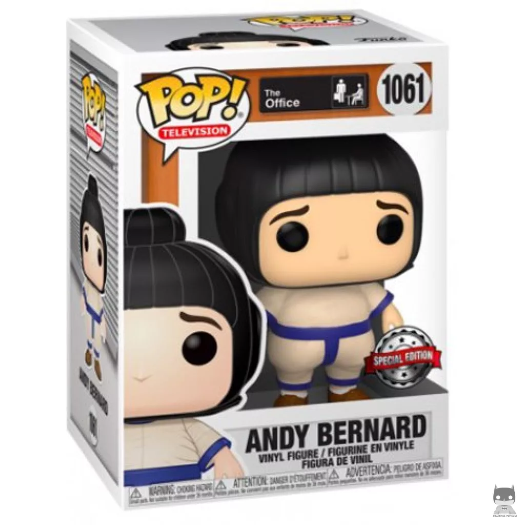 Andy Bernard Funko Pop! figure in its box