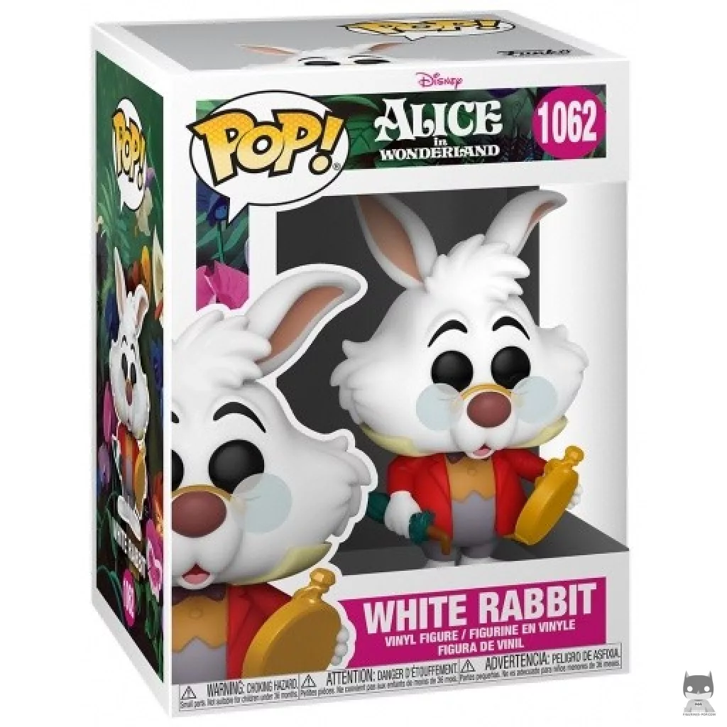 White Rabbit with watch Funko Pop! figure in its box