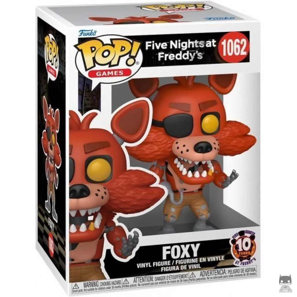 Foxy (10th Anniversary) Funko Pop! figure in its box