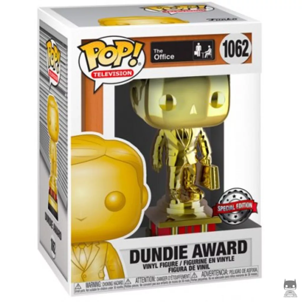 Dundie Award (Chrome) (Gold) Funko Pop! figure in its box