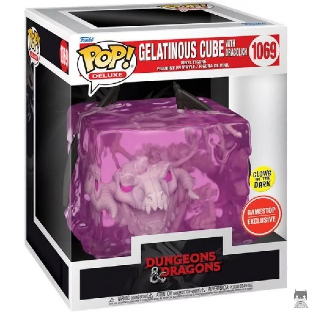 Gelatinous Cube with Dracolich (Glow in the Dark) Funko Pop! figure in its box