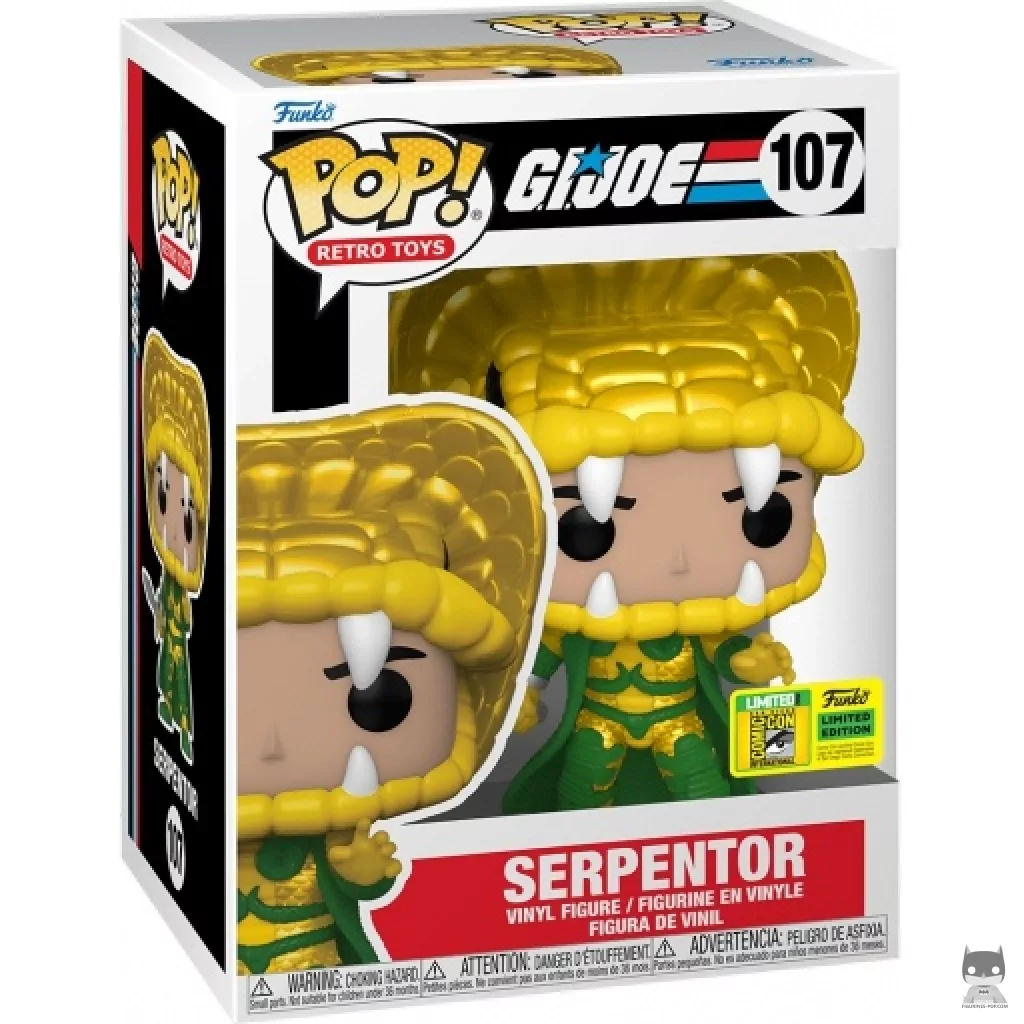 Serpentor Funko Pop! figure in its box