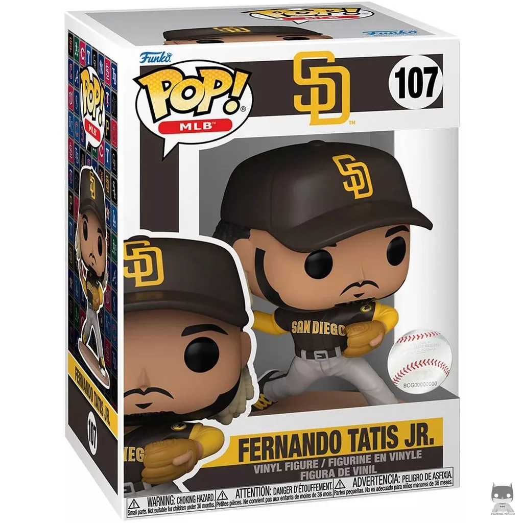 Fernando Tatís Jr. Funko Pop! figure in its box
