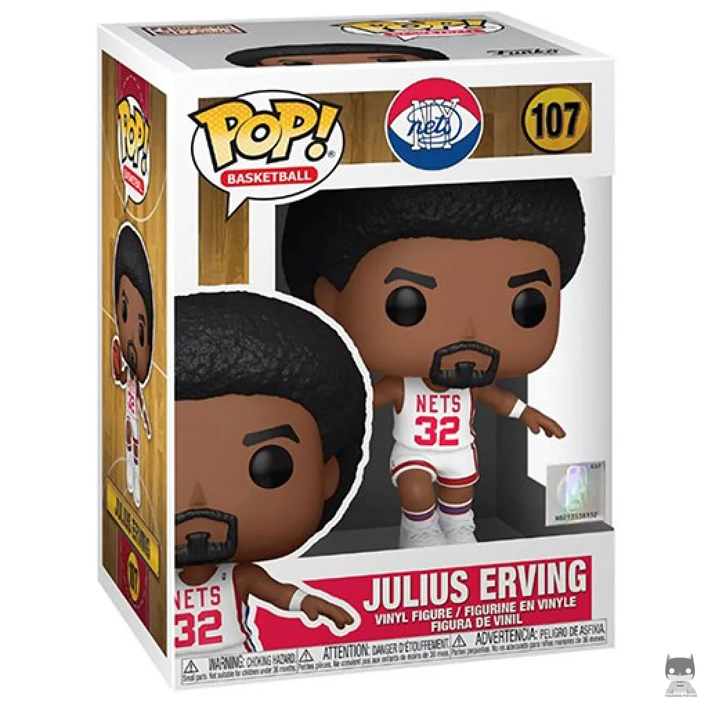 Julius Erving Funko Pop! figure in its box