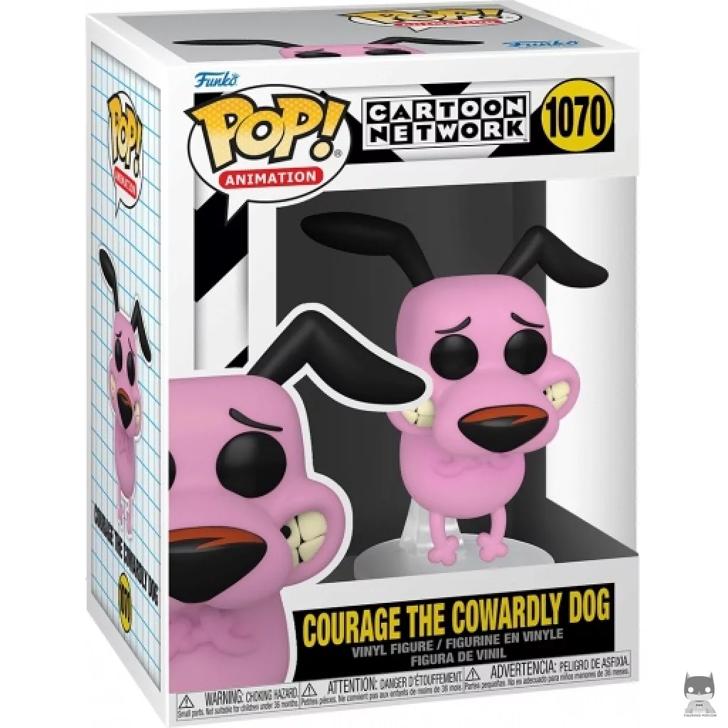 Courage the Cowardly Dog Funko Pop! figure in its box