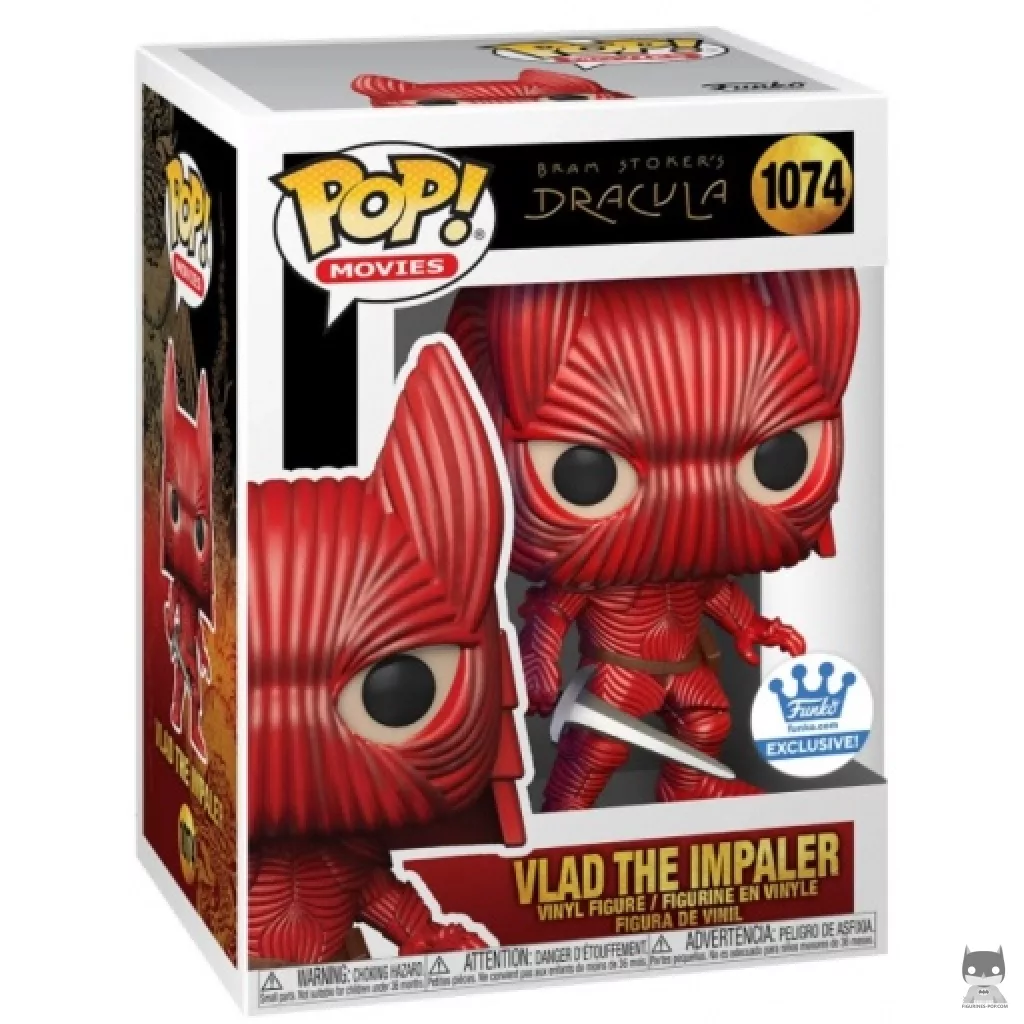 Vlad the Impaler with helmet Funko Pop! figure in its box