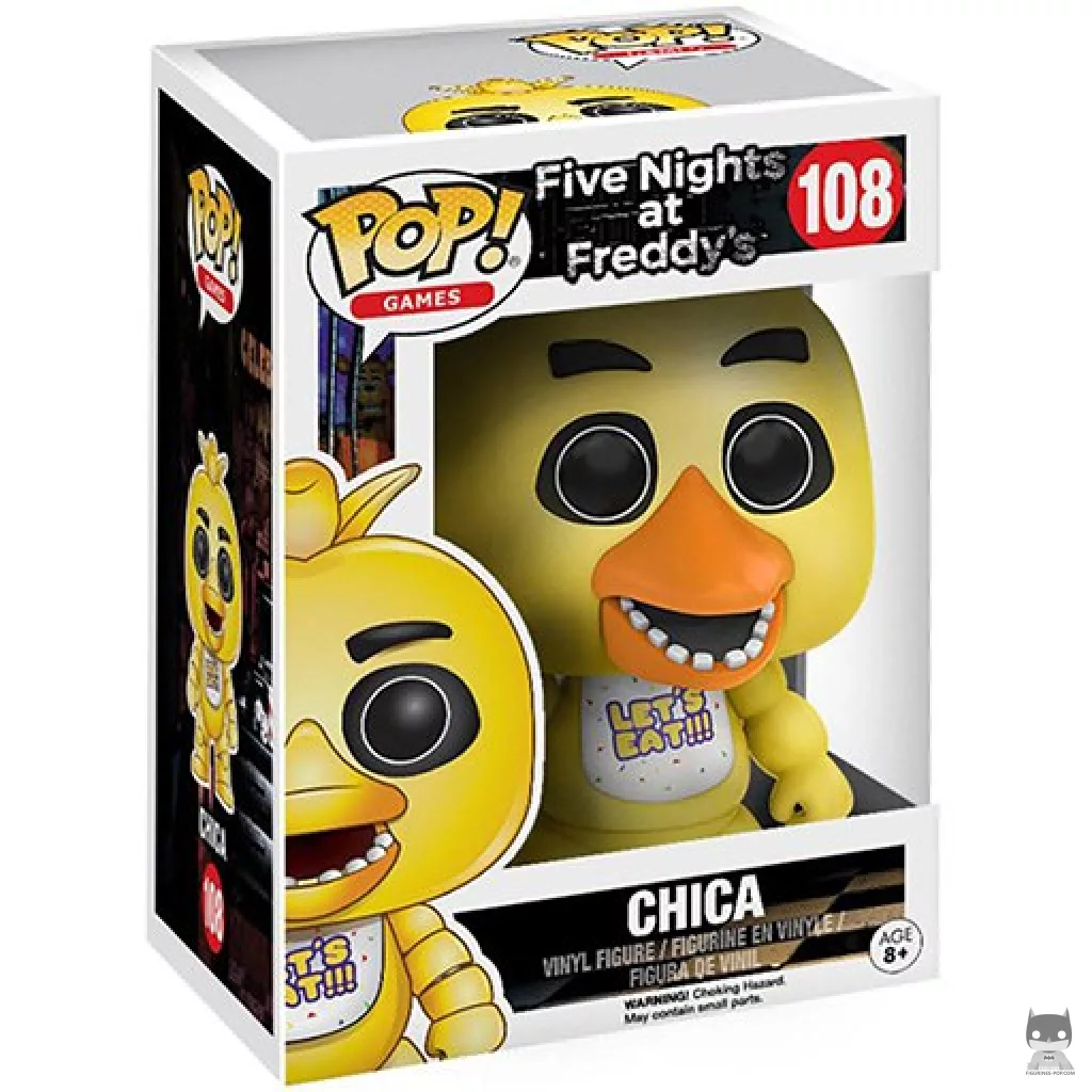 Chica the Chicken Funko Pop! figure in its box