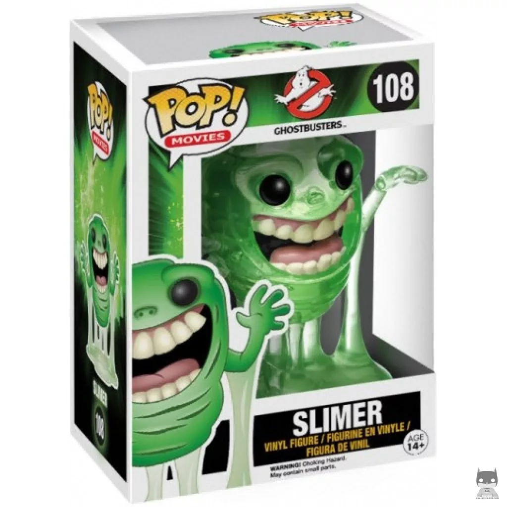 Slimer (Translucent) Funko Pop! figure in its box