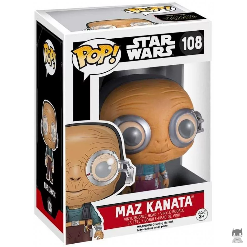 Maz Kanata Funko Pop! figure in its box