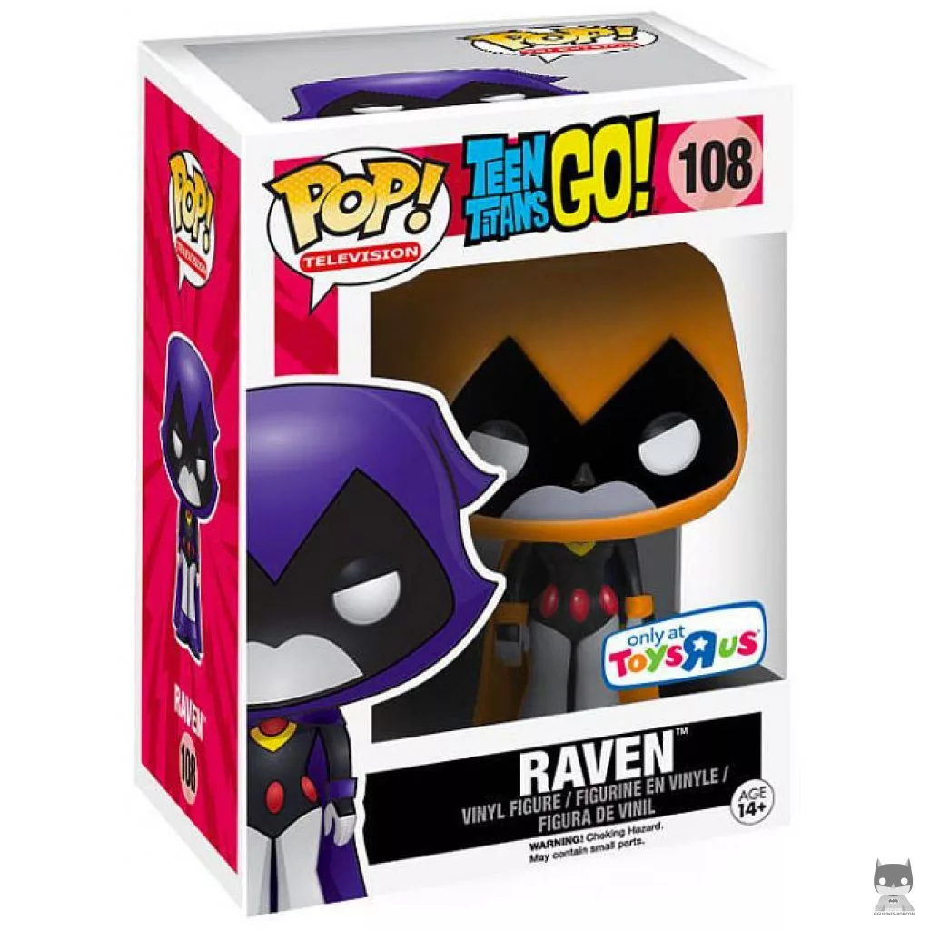 Raven (Orange) Funko Pop! figure in its box