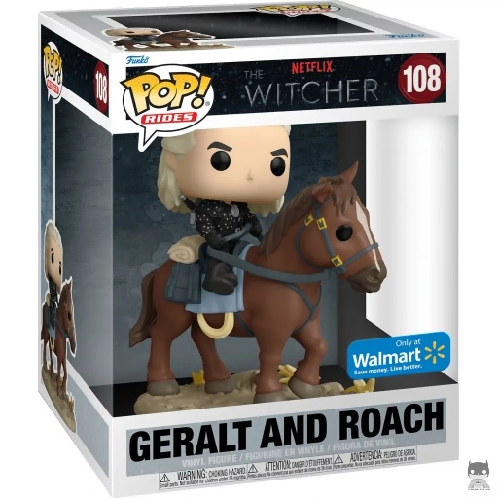 Geralt & Roach Funko Pop! figure in its box
