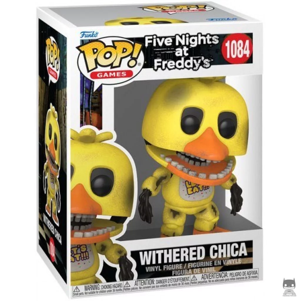 Withered Chica Funko Pop! figure in its box