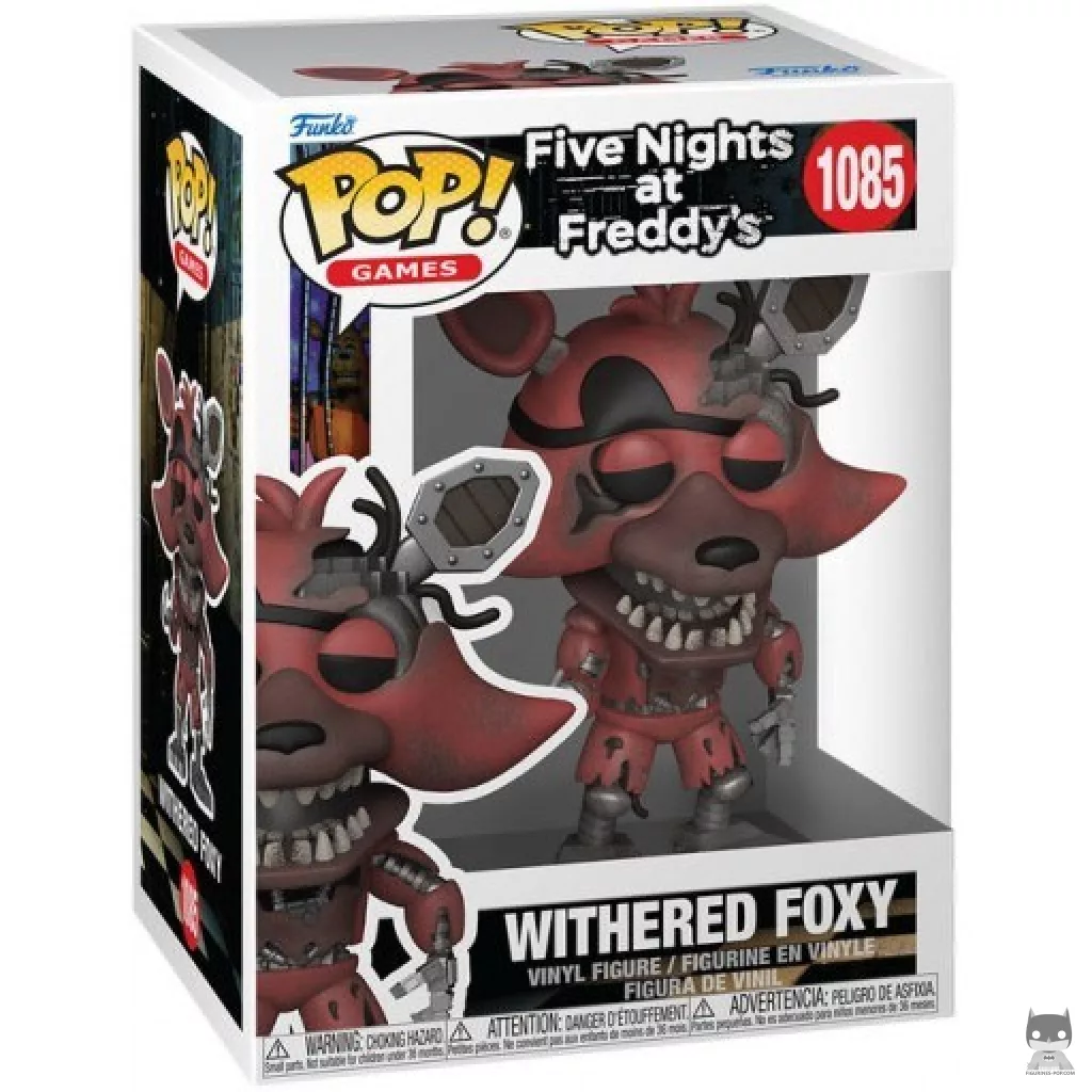 Withered Foxy Funko Pop! figure in its box