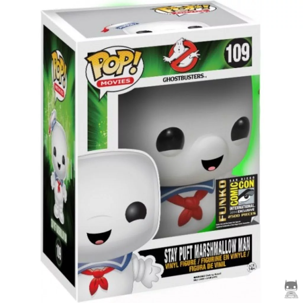 Stay Puft Marshmallow Man (Glow in the Dark & Supersized) Funko Pop! figure in its box