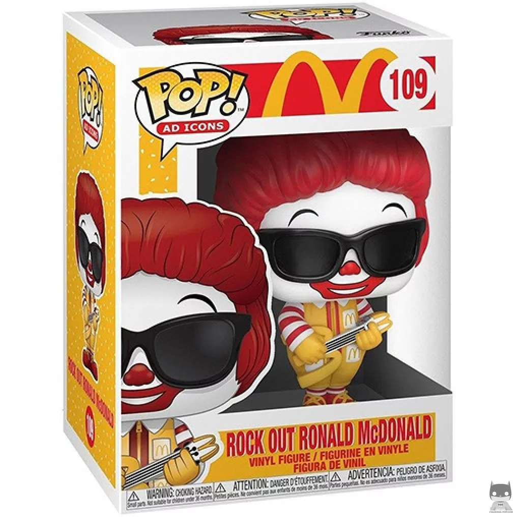 Rock Out Ronald McDonald Funko Pop! figure in its box
