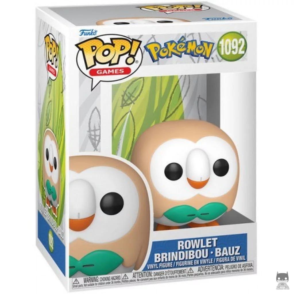 Rowlet Funko Pop! figure in its box