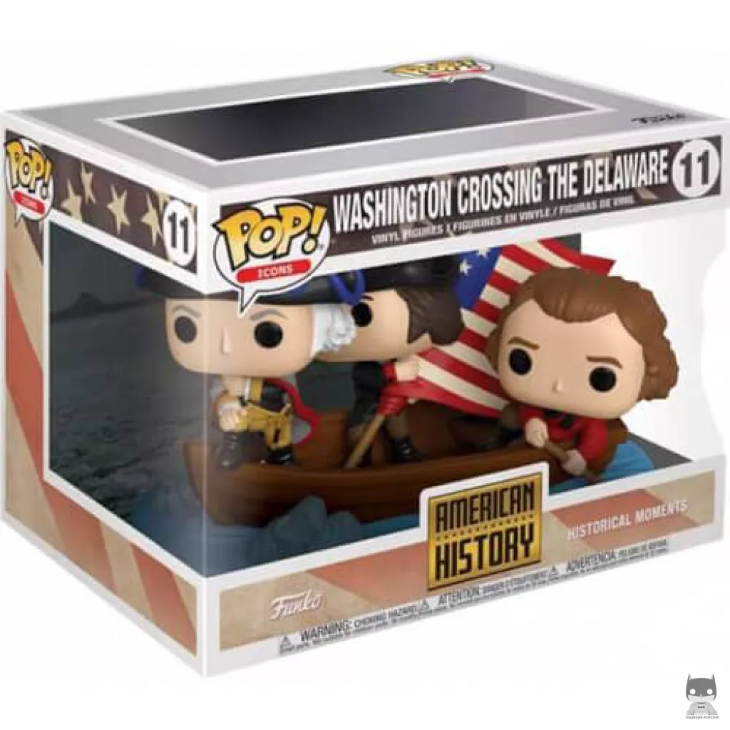 Washington crossing the Delaware Funko Pop! figure in its box