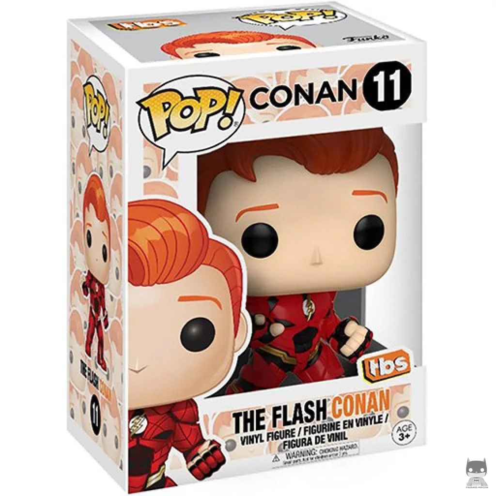 Conan O'Brien as The Flash Funko Pop! figure in its box