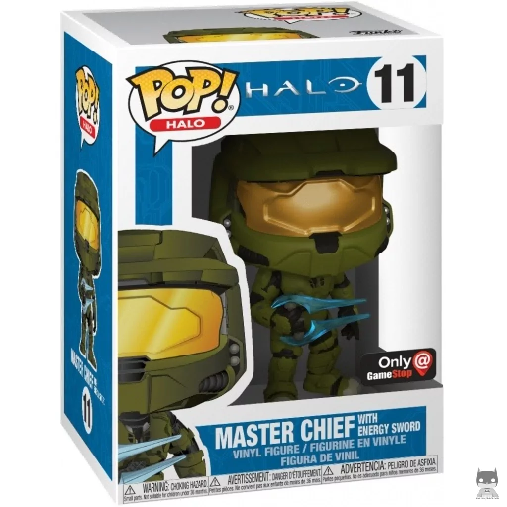 Master Chief with Energy Sword Funko Pop! figure in its box