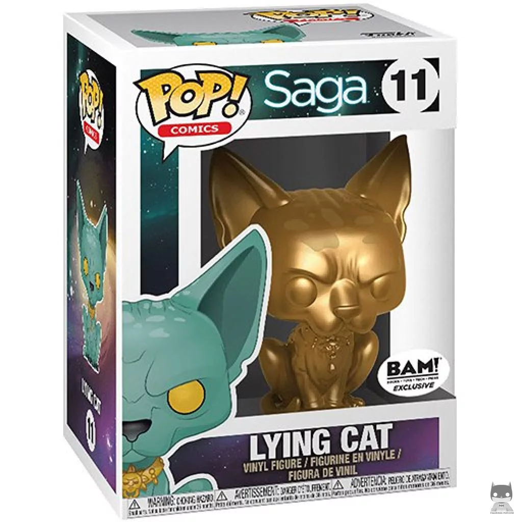 Lying Cat (Gold) Funko Pop! figure in its box