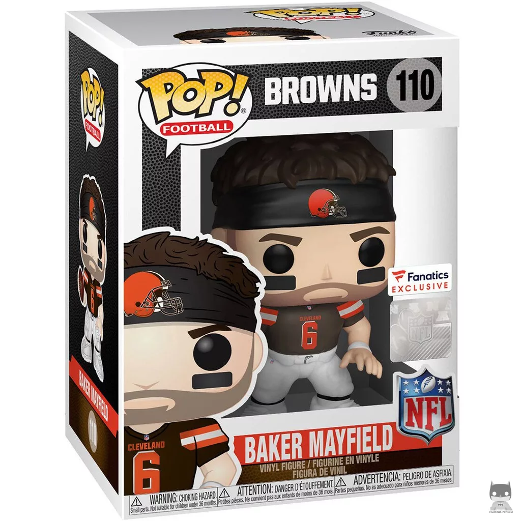 Baker Mayfield Funko Pop! figure in its box