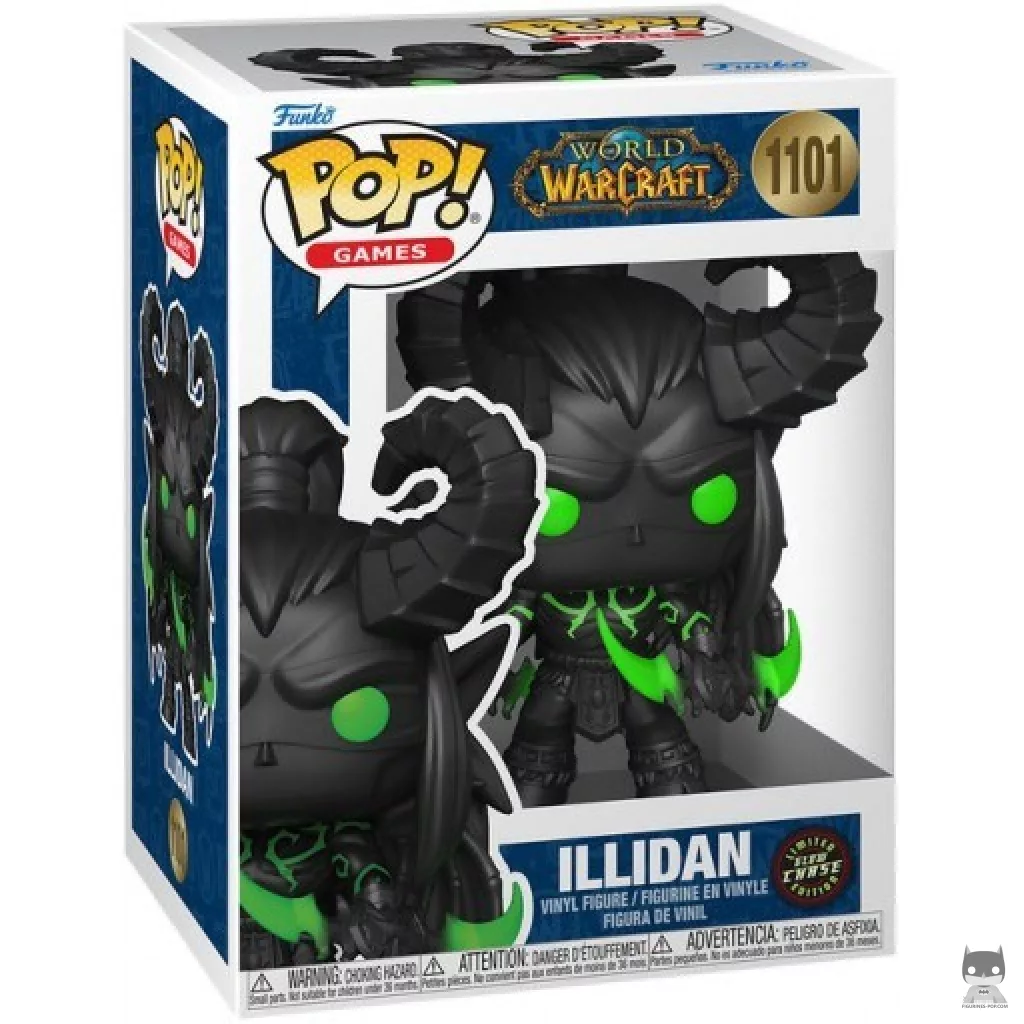 Illidan (Chase & Glow in the Dark) Funko Pop! figure in its box