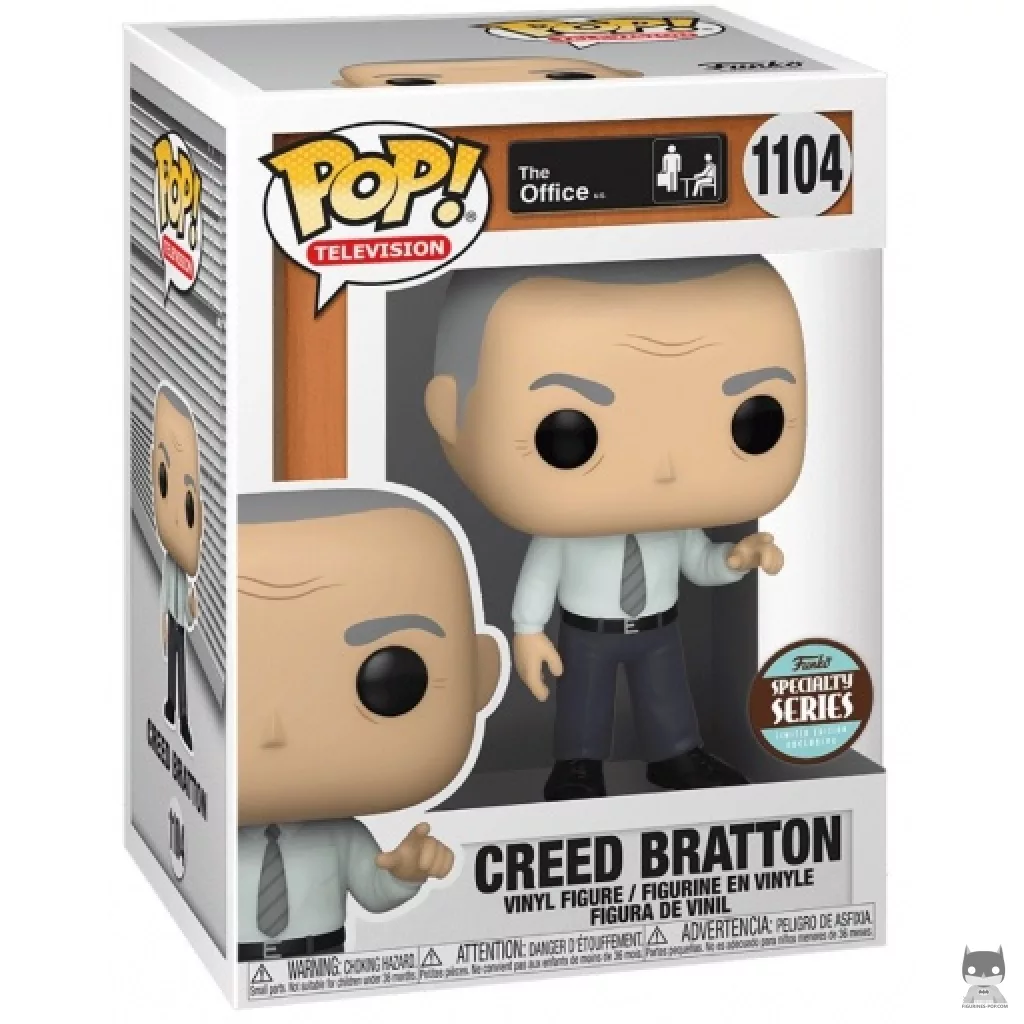 Creed Bratton Funko Pop! figure in its box