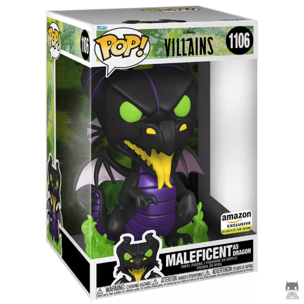 Maleficent as Dragon (Supersized & Glow in the Dark) Funko Pop! figure in its box